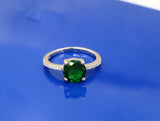 925 ITALIAN STERLING SILVER WITH GORGEOUS ROUND CUBIC ZIRCON STONE