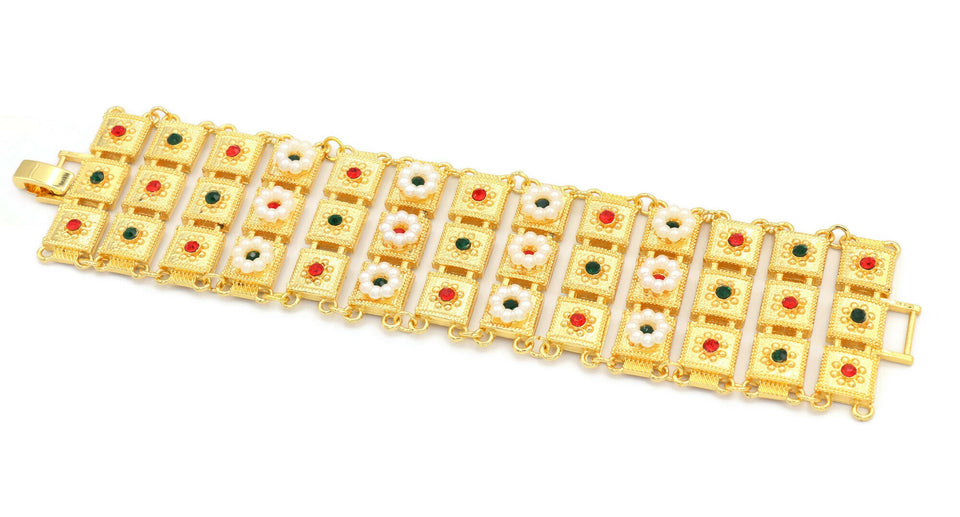 Kid's multi coloured stone bracelet