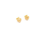 Heart Design With Cubic Stone Pendant Baby Necklace Set