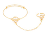 Baby Round Shape With Cubic Stone Pendant Necklace Set