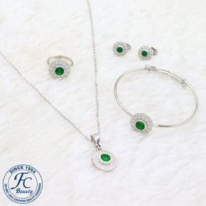 Elegant Baby Cubic Zircon Jewelry Set - A Timeless Gift for Little Ones