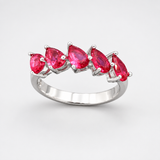 Clean five-stone ring product image