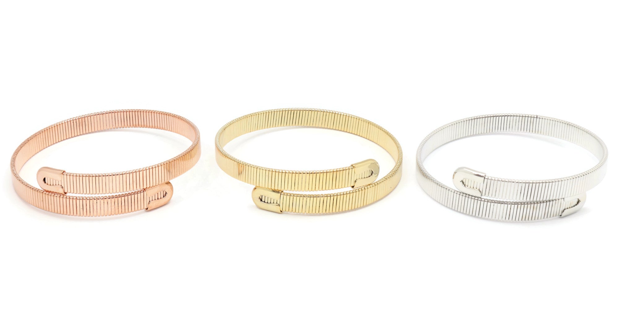 Kid's Three tone bangles with clip lock wired design – Jawaherat