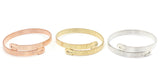 Kid's Three tone bangles with clip lock wired design