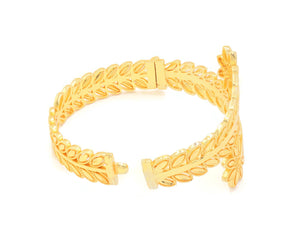 GRAND LOOK DOUBLE SIDE LEAF DESIGN HIGH-QUALITY OPENABLE BANGLES RING