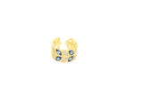 EVIL-EYE PROTECTION CUBIC CUFF BANGLE RING.