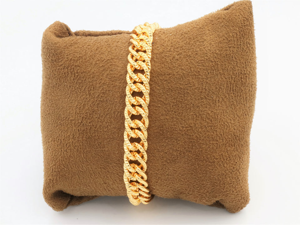 Gold plated Braid design bracelet