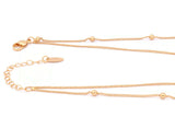 Women's Unique design double chain pendant necklace