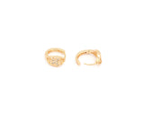 Butterfly Designed Cubic Stone Hoop Earring.
