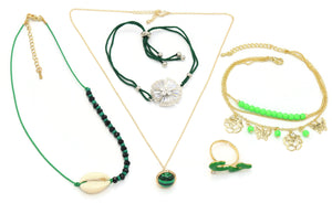 women's fashion color combo jewelry set