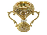 High Quality 24 kt gold Plated Charcoal Incense Burner - Jawaherat