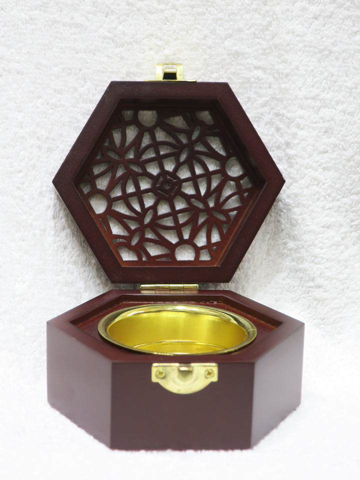 Wooden Arabic Style Incense Burner - Jawaherat