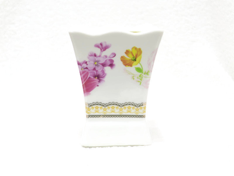 Ceramic Flower design Incense Burner - Jawaherat