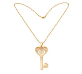 Laser printed Classic Love key locket with zirconia studdings