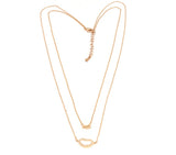 The Classic (ME) word pendant with lips studded with cubic zirconia stone locket plated  in 18kt copper based metal, perfect gift for her-Fc Beauty