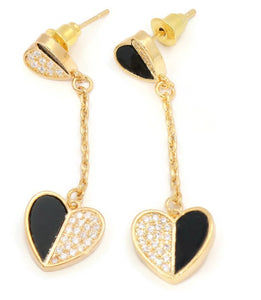 Darling Heart pendant and earring set with cubic stone