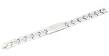 Stainless Steel men's bracelet with fold over clasp
