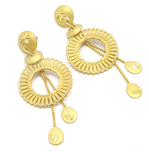 Bollywood Circular Design Chandilier Ear rings Tear-drop charms  Eye catchy  perfect gift for her