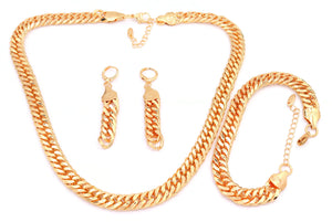 Gold plated Chain necklace set