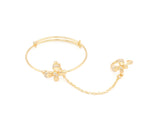 High Quality Butterfly Design With Bangle Attached Ring Cubic Stone Baby Set