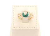 Chain design cuff bangle ring.