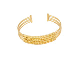 Gold plated unique design bangle ring set
