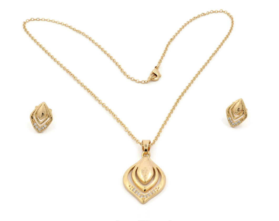 laser printed Premium Series pendant necklace set