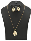 Laser printed Premium Series pendant necklace set for women
