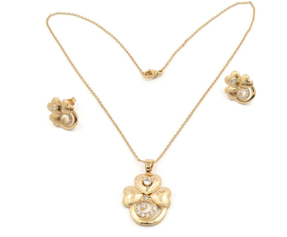 Laser printed Premium Series pendant necklace set for women
