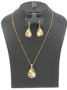 laser printed Premium Series pendant necklace set for women