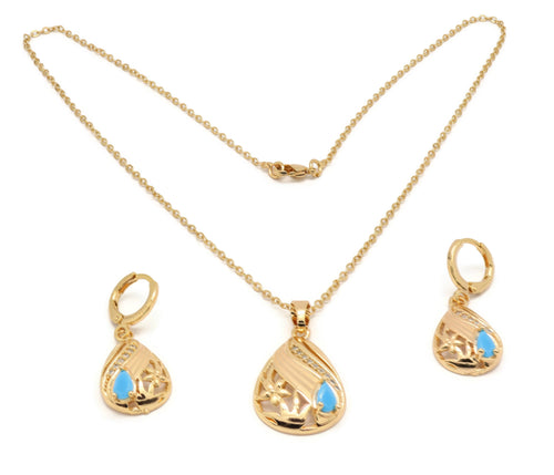 laser printed Premium Series pendant necklace set for women