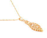 Pine Leaf Pendant Necklace